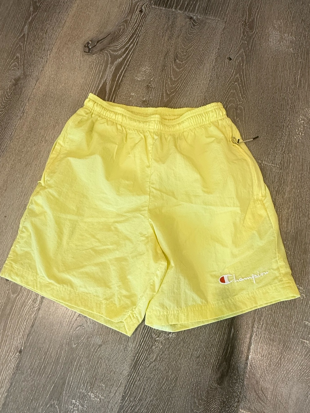 Champion Men's Yellow Athletic Shorts